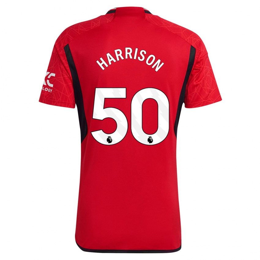 Hombre Camiseta Elyh Harrison #50 Rojo 1ª Equipación 2023/24 La Camisa Chile