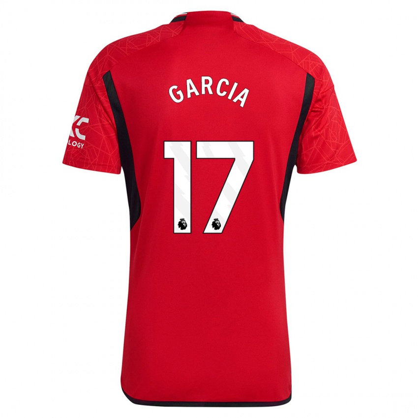 Hombre Camiseta Lucia Garcia #17 Rojo 1ª Equipación 2023/24 La Camisa Chile