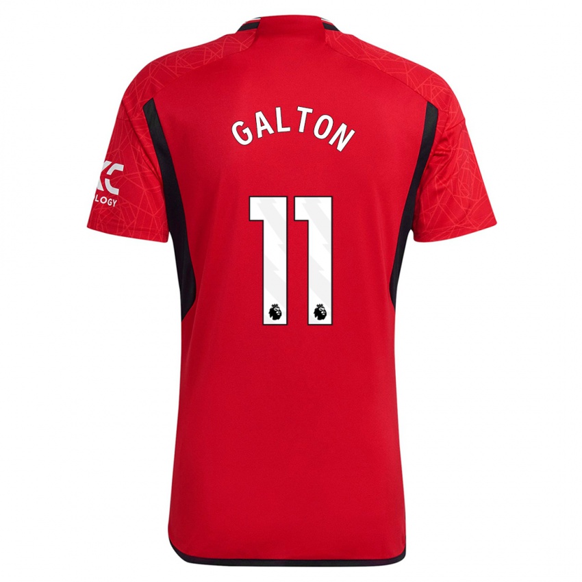 Hombre Camiseta Leah Galton #11 Rojo 1ª Equipación 2023/24 La Camisa Chile