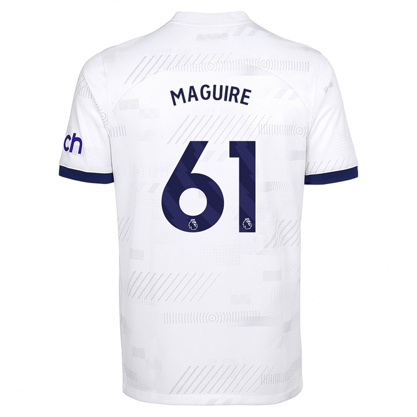 Hombre Camiseta Aaron Maguire #61 Blanco 1ª Equipación 2023/24 La Camisa Chile