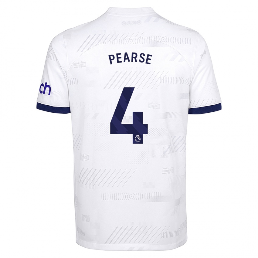 Hombre Camiseta Gracie Pearse #4 Blanco 1ª Equipación 2023/24 La Camisa Chile