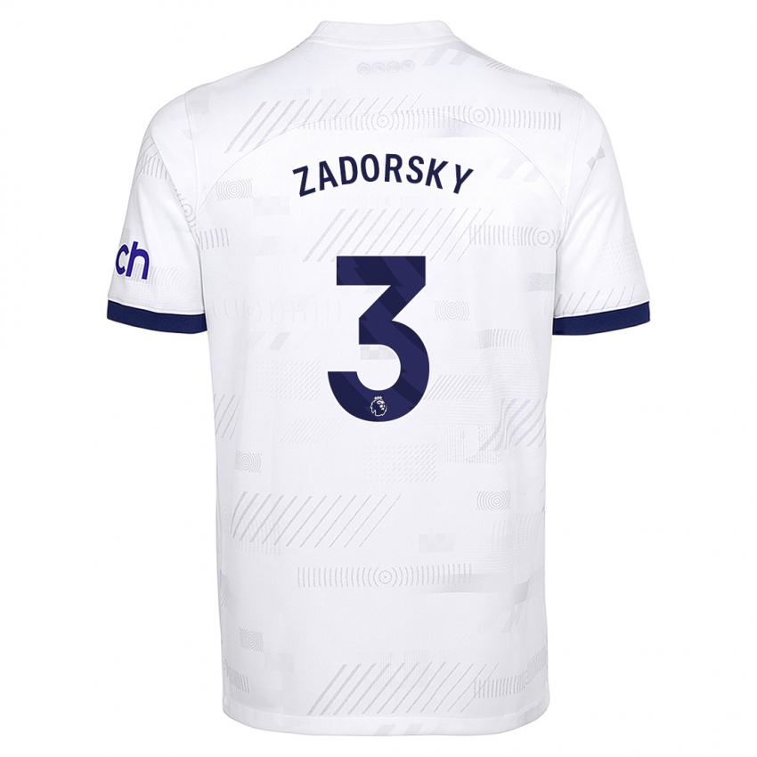Hombre Camiseta Shelina Zadorsky #3 Blanco 1ª Equipación 2023/24 La Camisa Chile