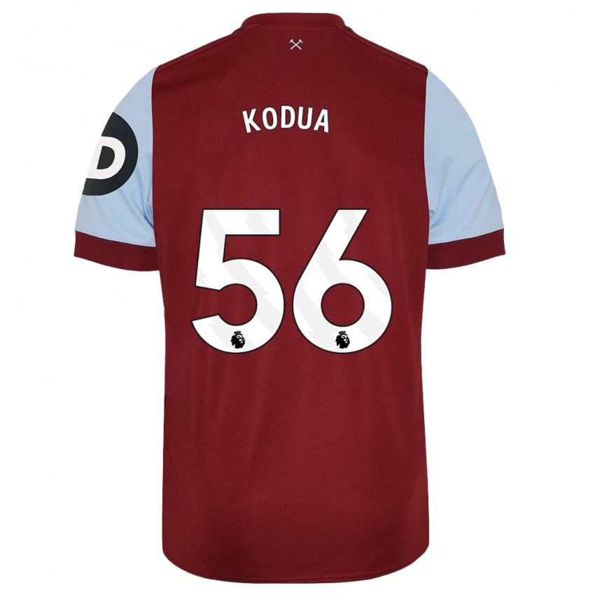 Hombre Camiseta Gideon Kodua #56 Granate 1ª Equipación 2023/24 La Camisa Chile