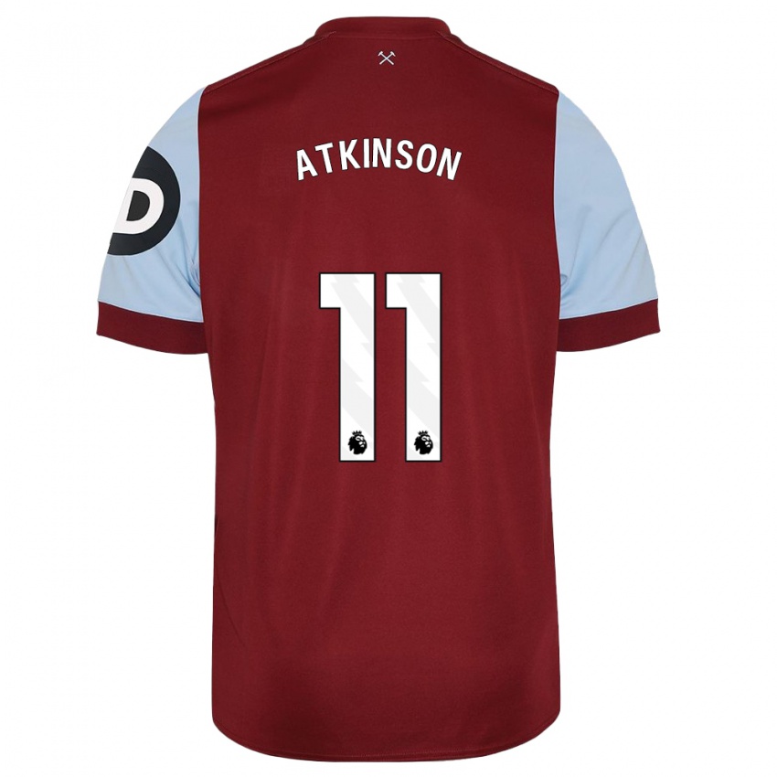 Hombre Camiseta Izzy Atkinson #11 Granate 1ª Equipación 2023/24 La Camisa Chile