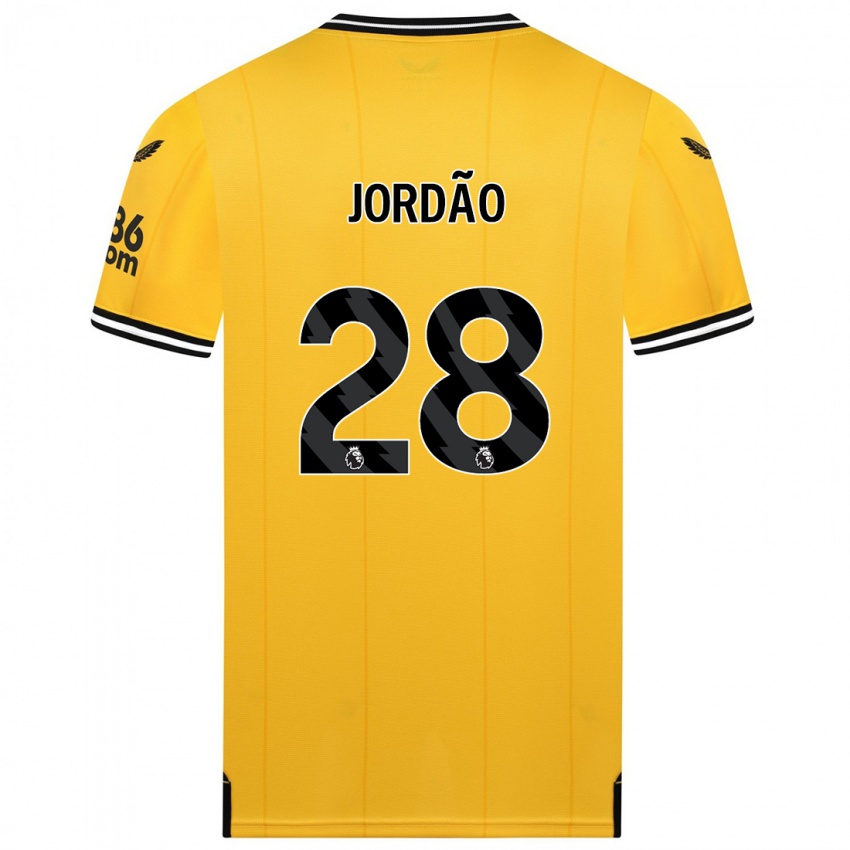 Hombre Camiseta Bruno Jordão #28 Amarillo 1ª Equipación 2023/24 La Camisa Chile