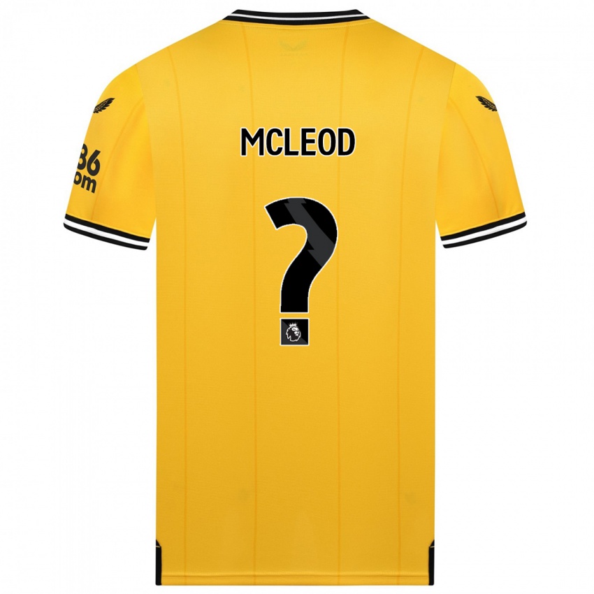 Hombre Camiseta Ethan Mcleod #0 Amarillo 1ª Equipación 2023/24 La Camisa Chile
