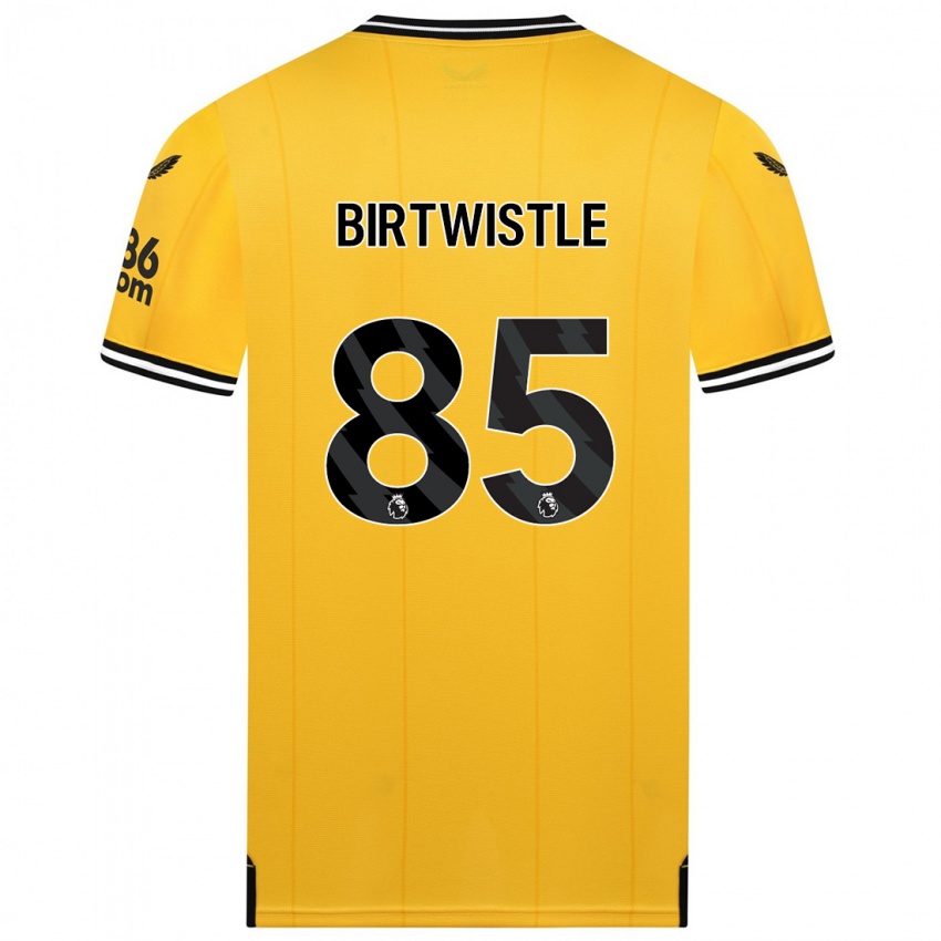 Hombre Camiseta Harry Birtwistle #85 Amarillo 1ª Equipación 2023/24 La Camisa Chile