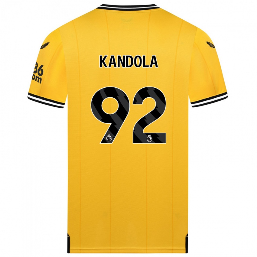 Hombre Camiseta Kam Kandola #92 Amarillo 1ª Equipación 2023/24 La Camisa Chile