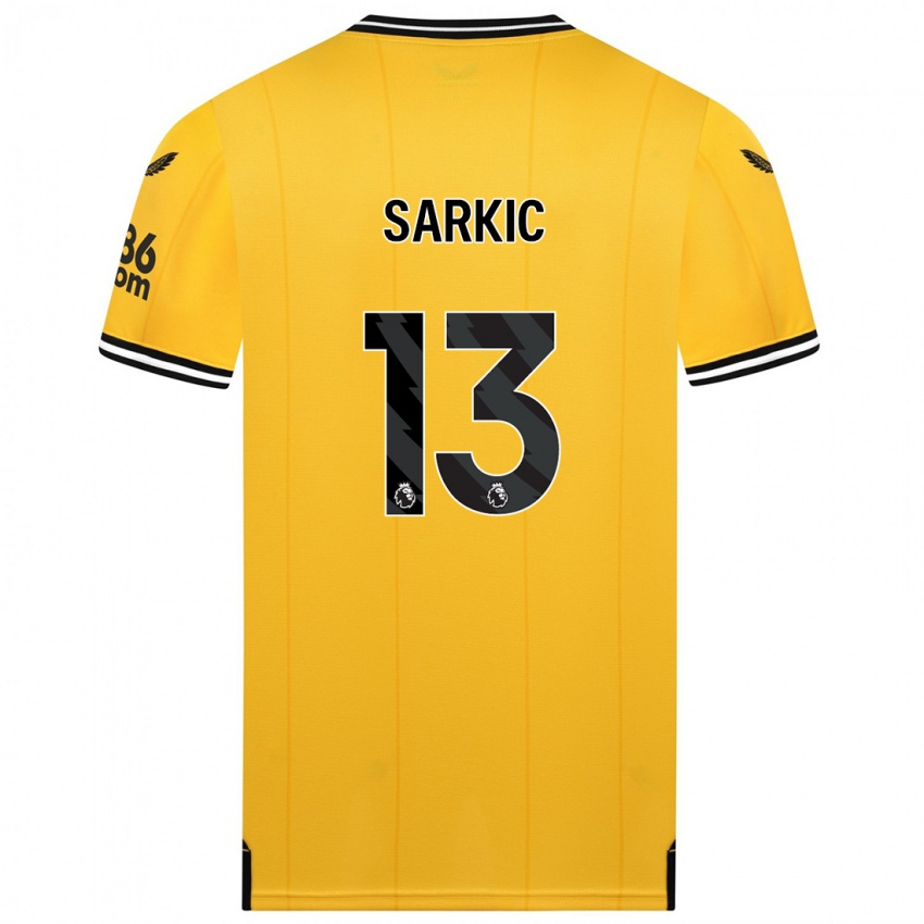 Hombre Camiseta Matija Sarkic #13 Amarillo 1ª Equipación 2023/24 La Camisa Chile