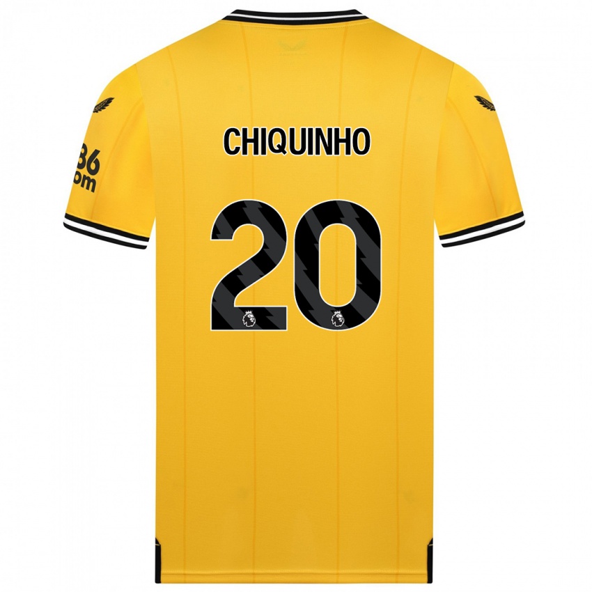 Hombre Camiseta Chiquinho #20 Amarillo 1ª Equipación 2023/24 La Camisa Chile