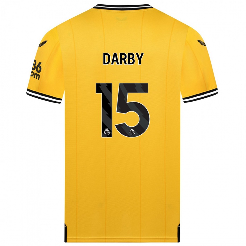 Hombre Camiseta Kelly Darby #15 Amarillo 1ª Equipación 2023/24 La Camisa Chile