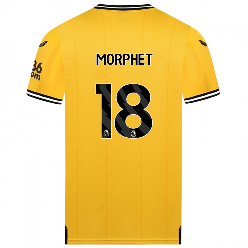 Hombre Camiseta Anna Morphet #18 Amarillo 1ª Equipación 2023/24 La Camisa Chile