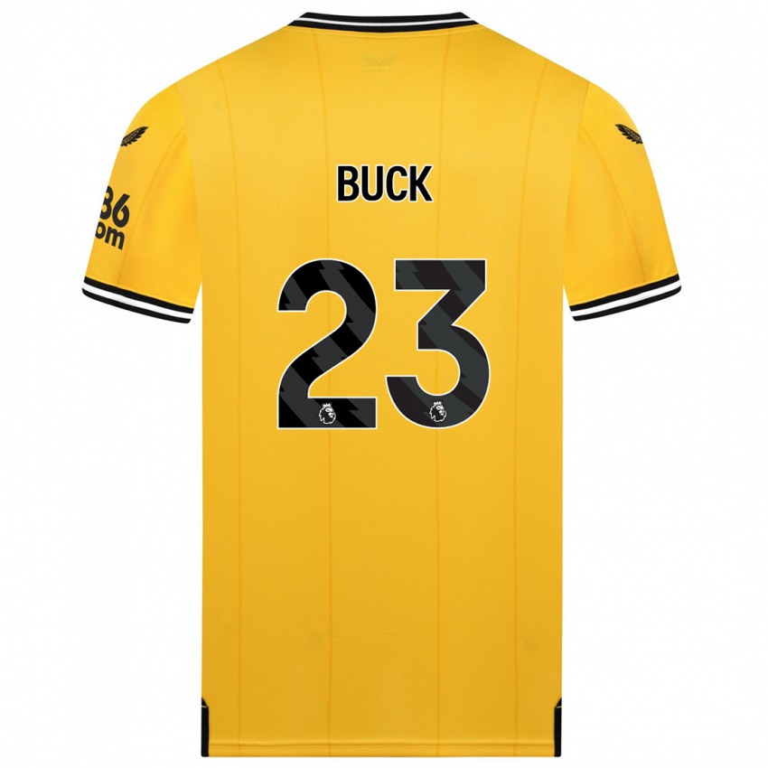 Hombre Camiseta Alex Buck #23 Amarillo 1ª Equipación 2023/24 La Camisa Chile