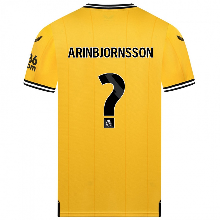 Hombre Camiseta Palmi Arinbjornsson #0 Amarillo 1ª Equipación 2023/24 La Camisa Chile