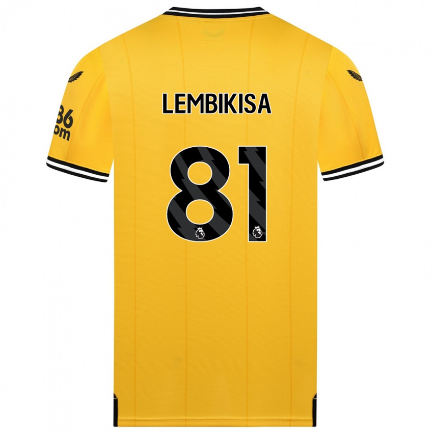 Hombre Camiseta Dexter Lembikisa #81 Amarillo 1ª Equipación 2023/24 La Camisa Chile