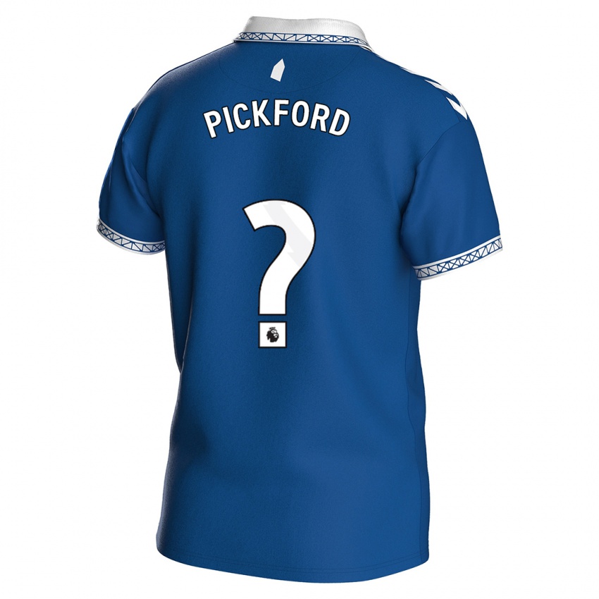 Hombre Camiseta George Pickford #0 Azul Real 1ª Equipación 2023/24 La Camisa Chile