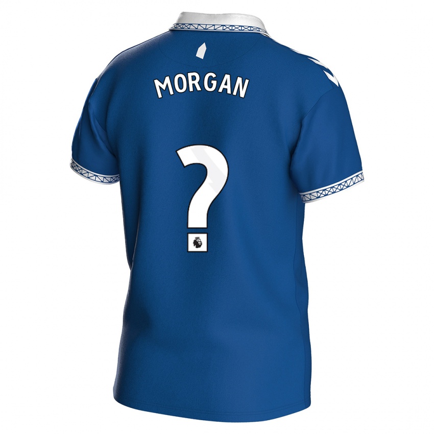 Hombre Camiseta George Morgan #0 Azul Real 1ª Equipación 2023/24 La Camisa Chile