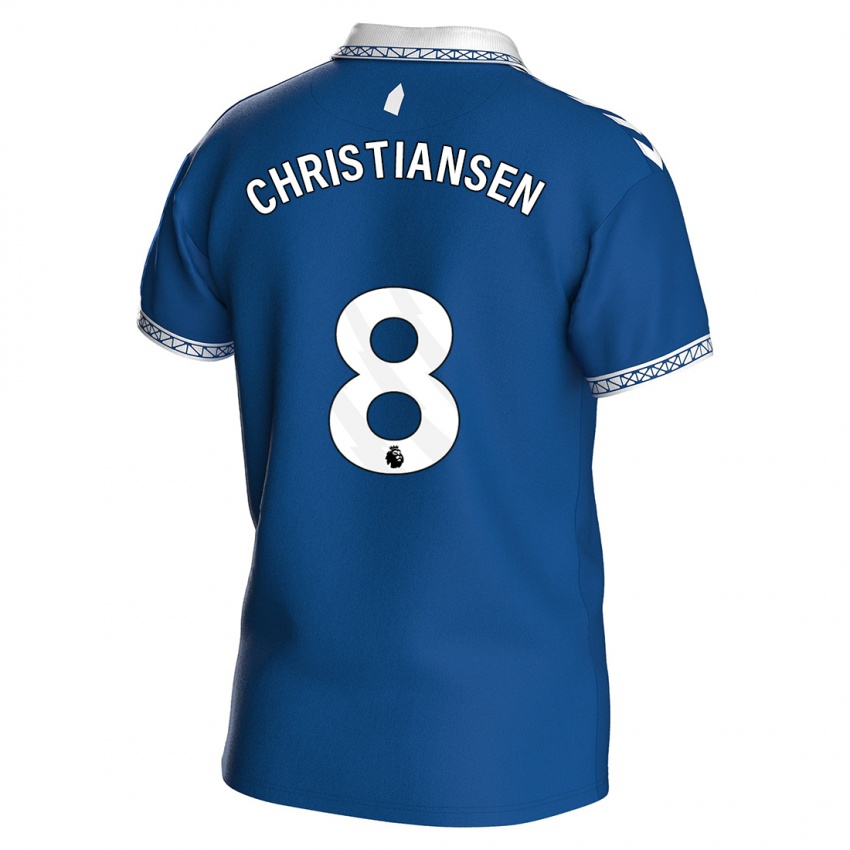 Hombre Camiseta Izzy Christiansen #8 Azul Real 1ª Equipación 2023/24 La Camisa Chile