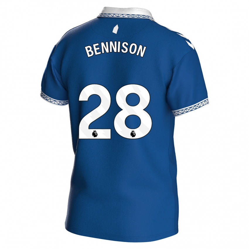 Hombre Camiseta Hanna Bennison #28 Azul Real 1ª Equipación 2023/24 La Camisa Chile