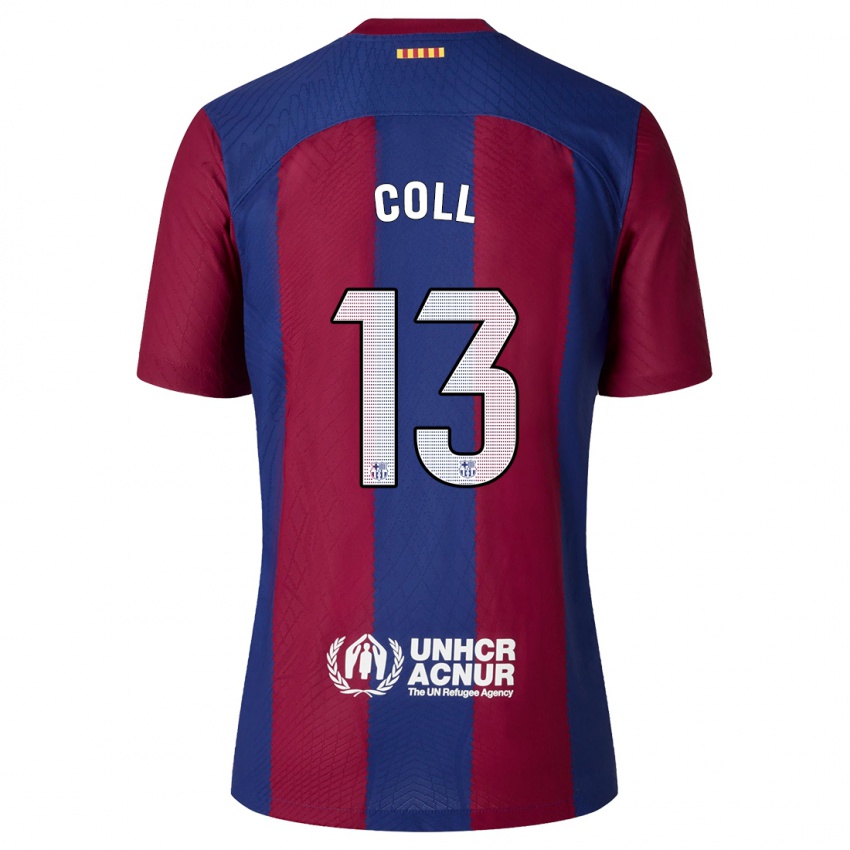 Hombre Camiseta Cata Coll #13 Rojo Azul 1ª Equipación 2023/24 La Camisa Chile
