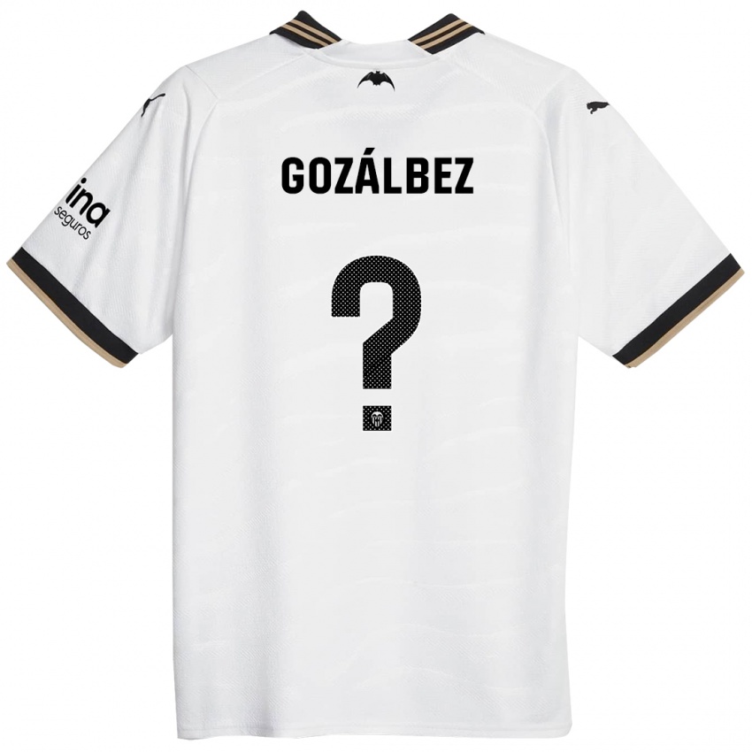 Hombre Camiseta Pablo Gozálbez #0 Blanco 1ª Equipación 2023/24 La Camisa Chile