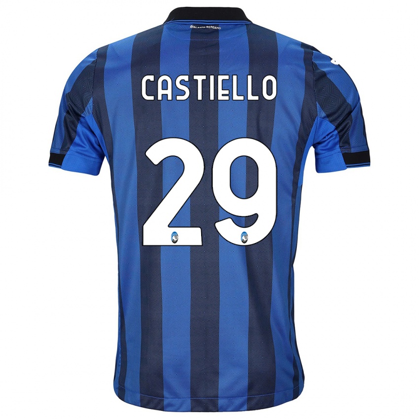 Hombre Camiseta Alex Castiello #29 Azul Negro 1ª Equipación 2023/24 La Camisa Chile