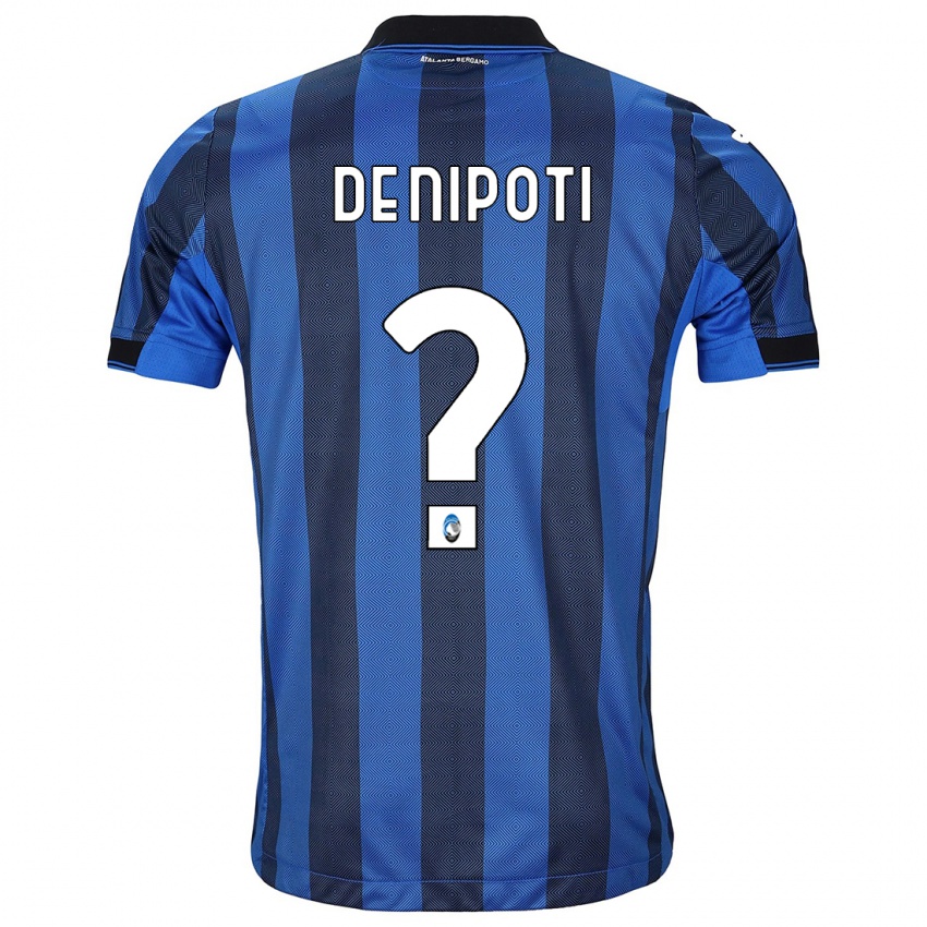 Hombre Camiseta Tommaso De Nipoti #0 Azul Negro 1ª Equipación 2023/24 La Camisa Chile