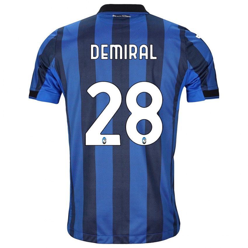 Hombre Camiseta Merih Demiral #28 Azul Negro 1ª Equipación 2023/24 La Camisa Chile