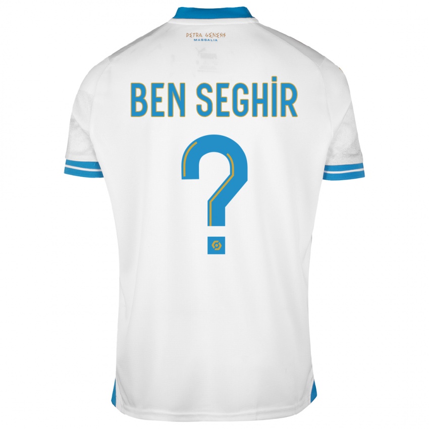 Hombre Camiseta Salim Ben Seghir #0 Blanco 1ª Equipación 2023/24 La Camisa Chile