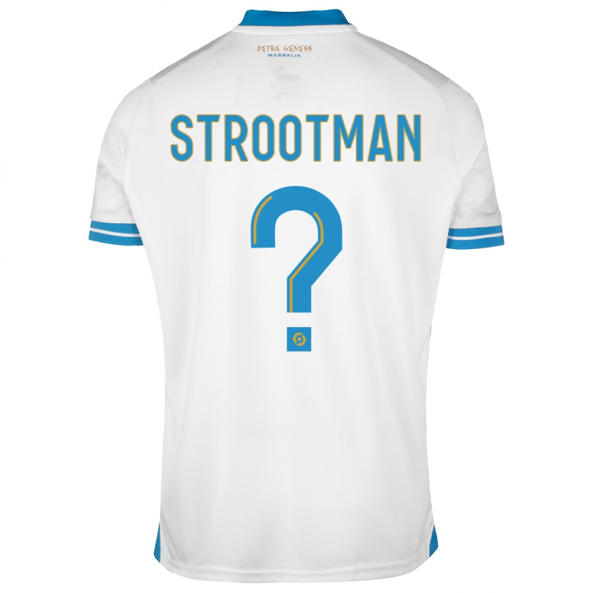 Hombre Camiseta Kevin Strootman #0 Blanco 1ª Equipación 2023/24 La Camisa Chile