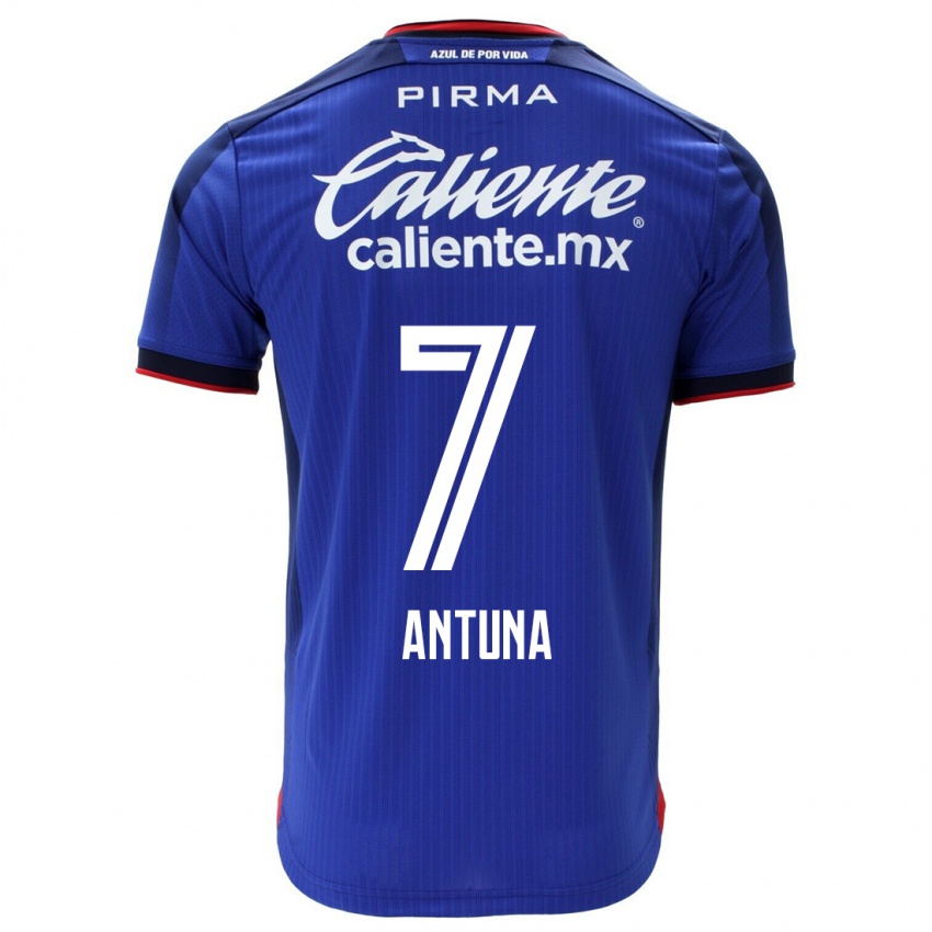 Hombre Camiseta Uriel Antuna #7 Azul 1ª Equipación 2023/24 La Camisa Chile