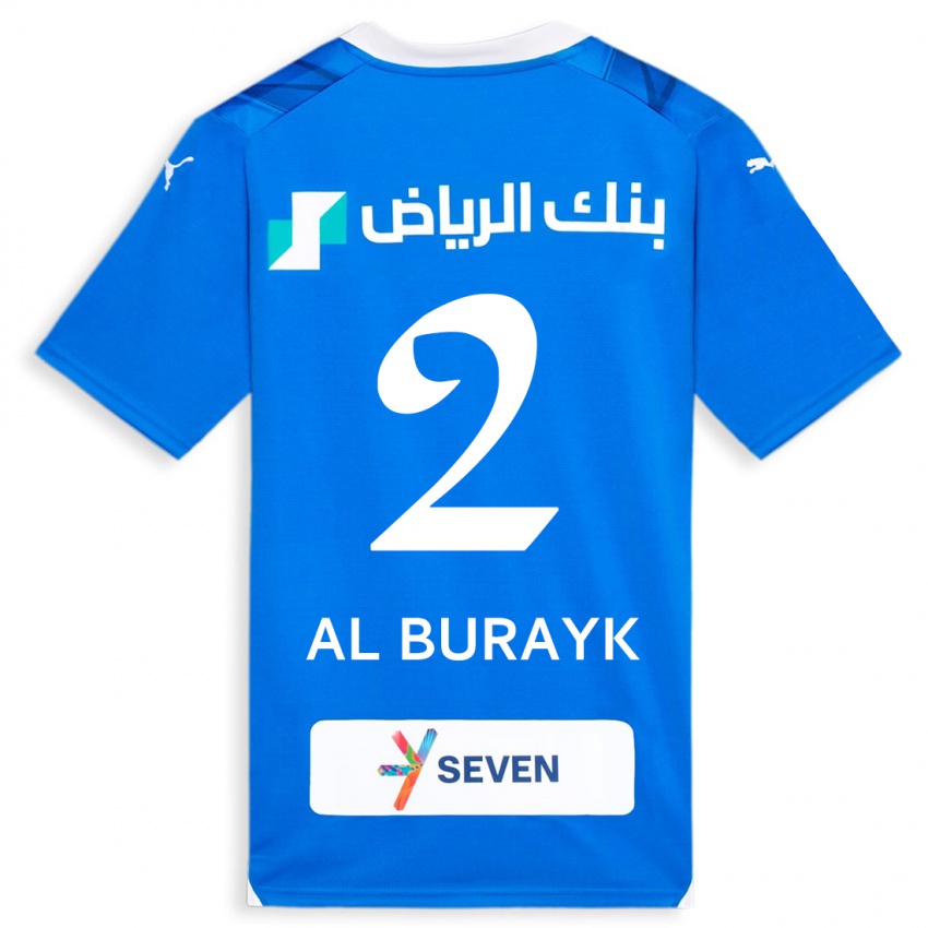 Hombre Camiseta Mohammed Al-Burayk #2 Azul 1ª Equipación 2023/24 La Camisa Chile