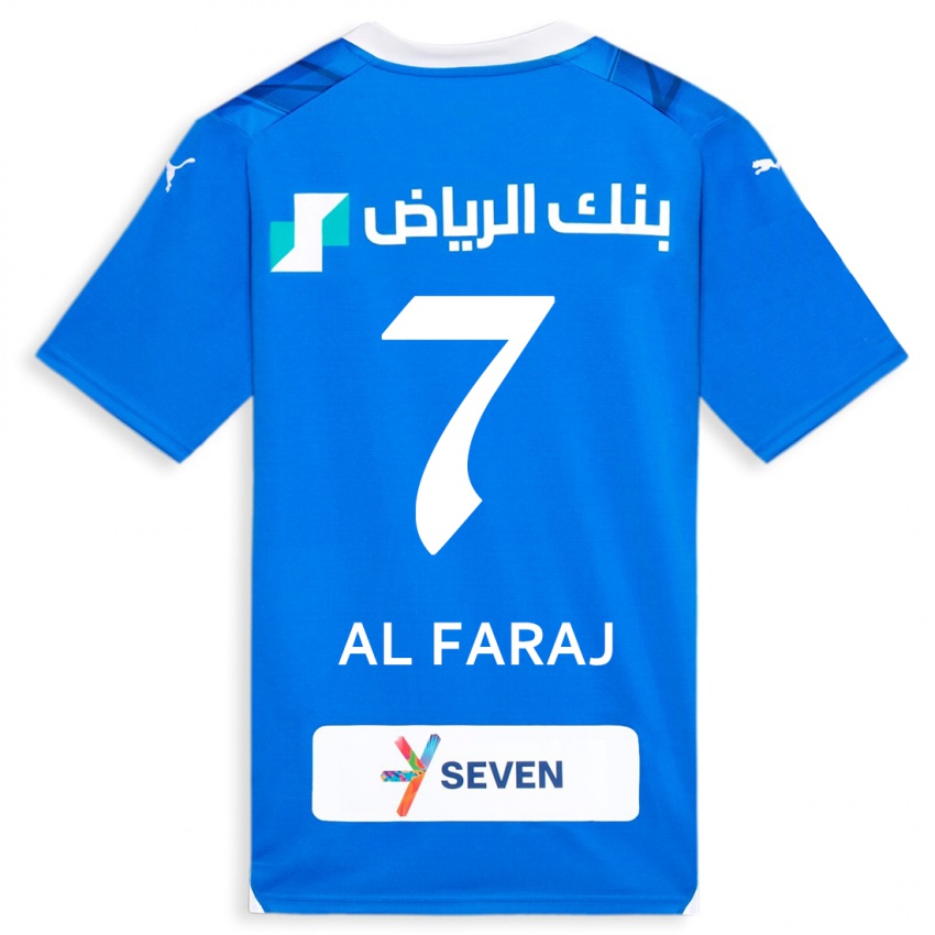 Hombre Camiseta Salman Al-Faraj #7 Azul 1ª Equipación 2023/24 La Camisa Chile