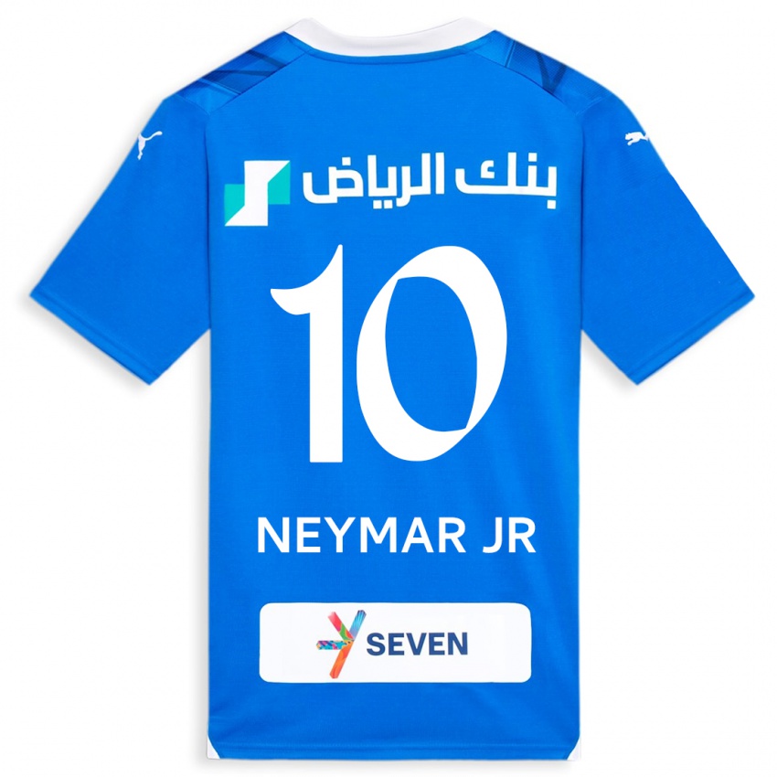 Hombre Camiseta Neymar #10 Azul 1ª Equipación 2023/24 La Camisa Chile