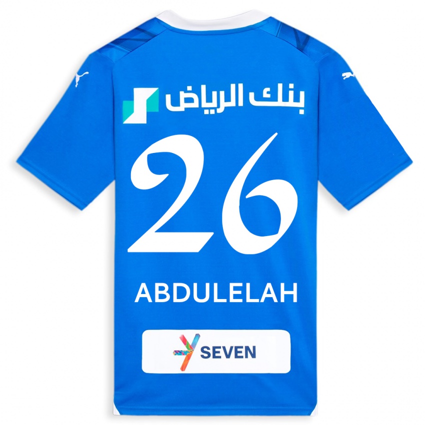 Hombre Camiseta Abdulelah Al-Malki #26 Azul 1ª Equipación 2023/24 La Camisa Chile