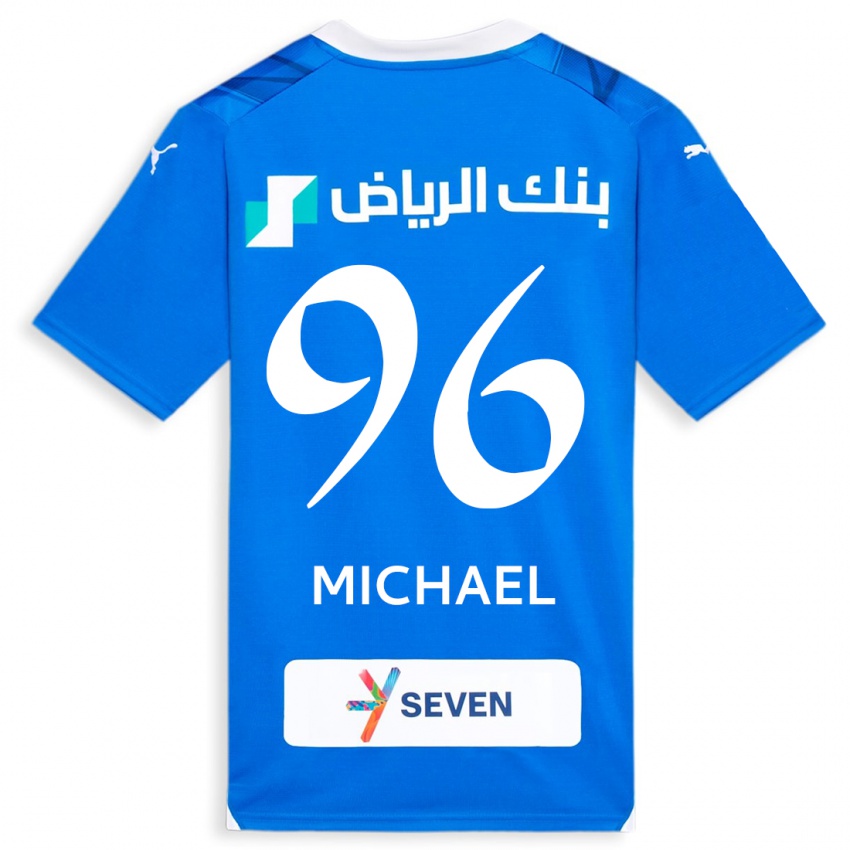 Hombre Camiseta Michael #96 Azul 1ª Equipación 2023/24 La Camisa Chile