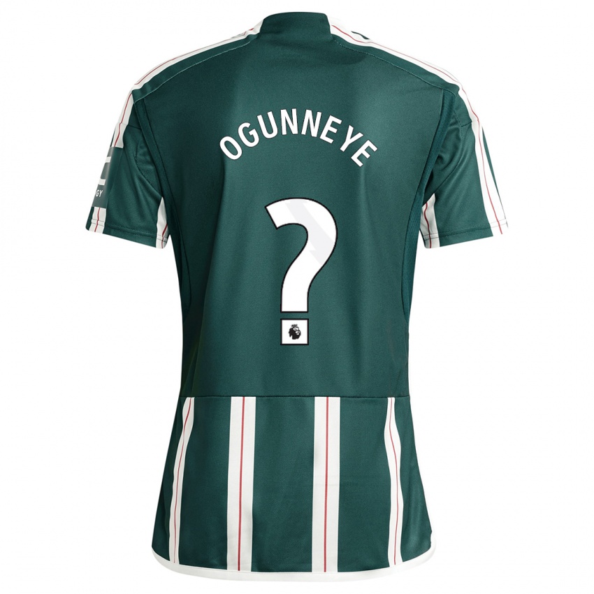 Hombre Camiseta Habeeb Ogunneye #0 Verde Oscuro 2ª Equipación 2023/24 La Camisa Chile