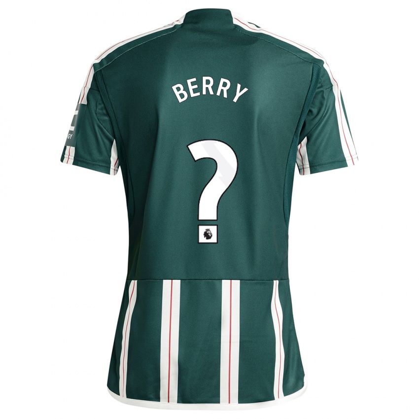 Hombre Camiseta Adam Berry #0 Verde Oscuro 2ª Equipación 2023/24 La Camisa Chile