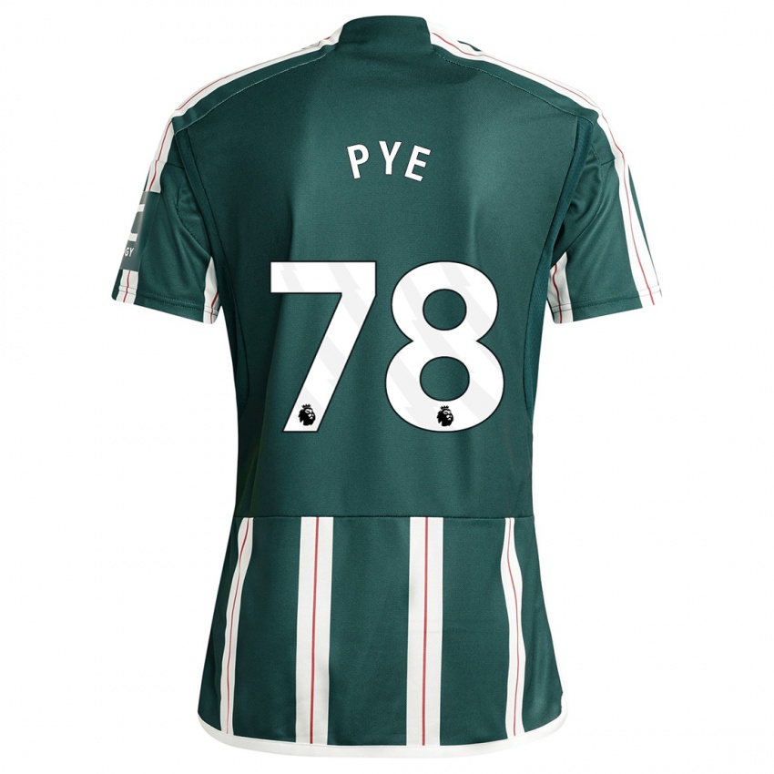 Hombre Camiseta Logan Pye #78 Verde Oscuro 2ª Equipación 2023/24 La Camisa Chile