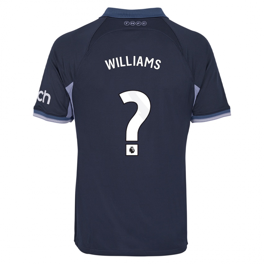 Hombre Camiseta Jaden Williams #0 Azul Oscuro 2ª Equipación 2023/24 La Camisa Chile