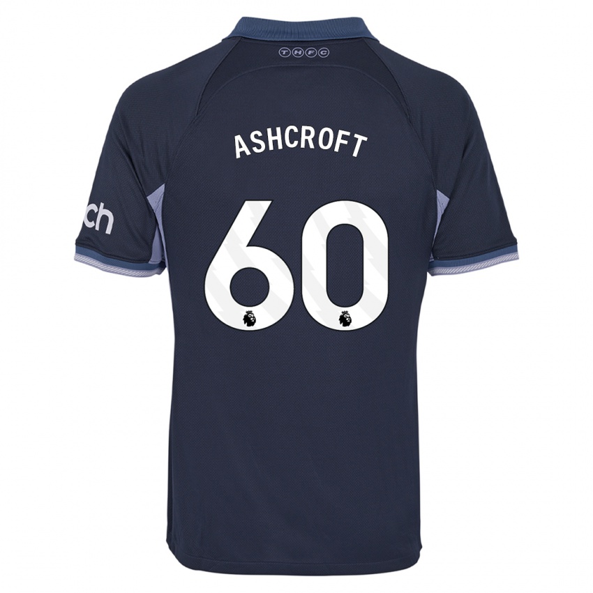 Hombre Camiseta Tyrell Ashcroft #60 Azul Oscuro 2ª Equipación 2023/24 La Camisa Chile