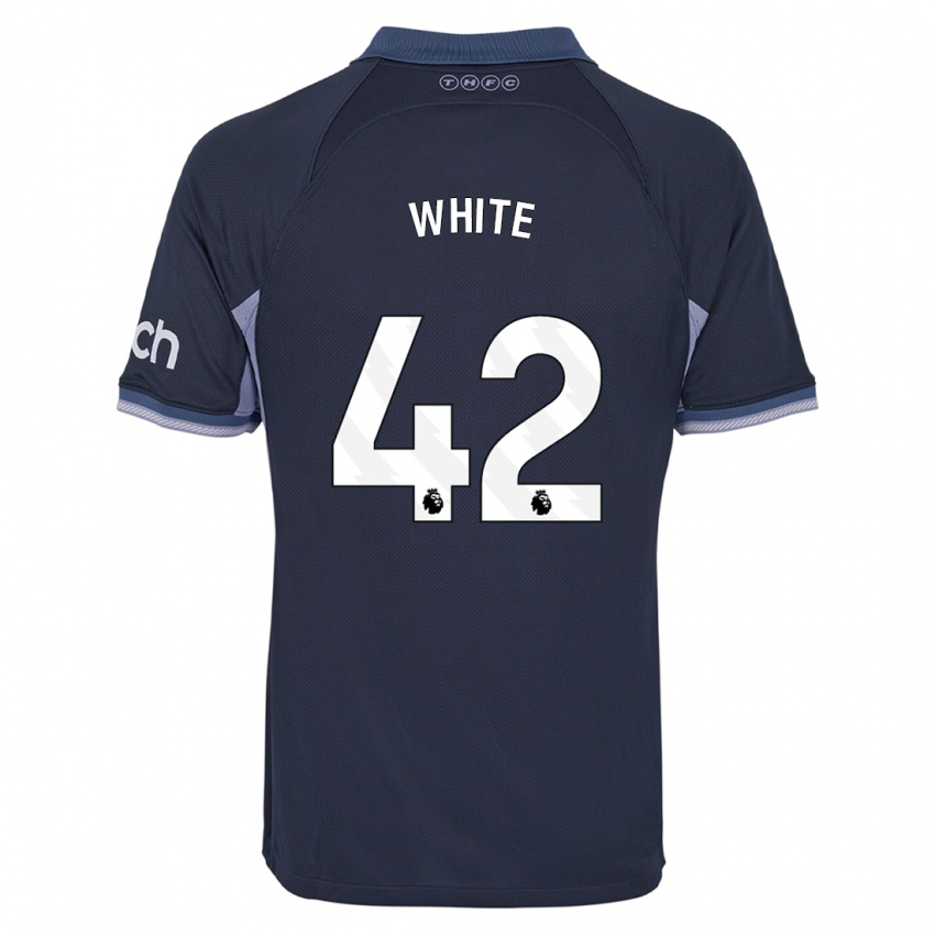 Hombre Camiseta Harvey White #42 Azul Oscuro 2ª Equipación 2023/24 La Camisa Chile