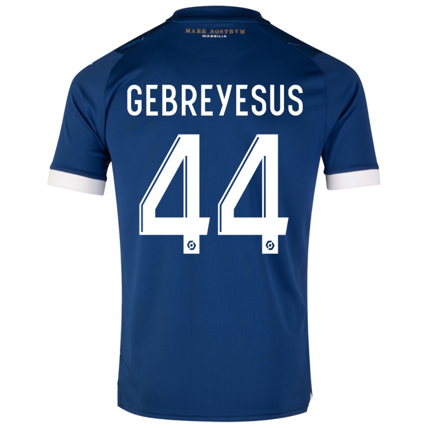 Hombre Camiseta Esey Gebreyesus #44 Azul Oscuro 2ª Equipación 2023/24 La Camisa Chile