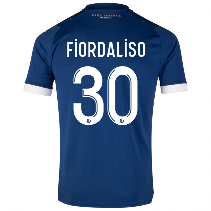 Hombre Camiseta Thelma Fiordaliso #30 Azul Oscuro 2ª Equipación 2023/24 La Camisa Chile