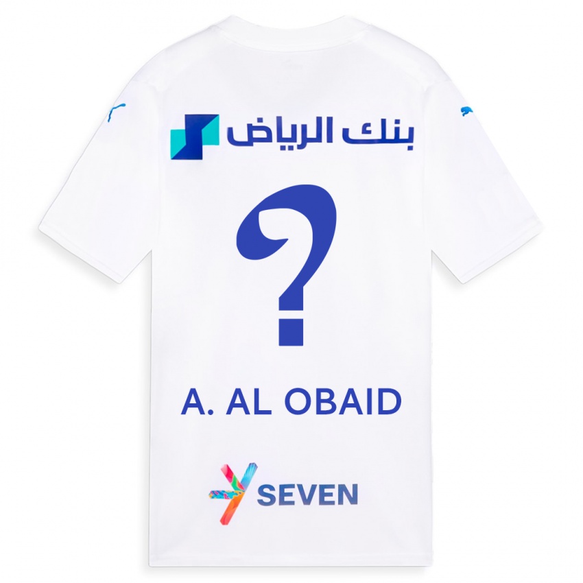 Hombre Camiseta Abdulrahman Al-Obaid #0 Blanco 2ª Equipación 2023/24 La Camisa Chile