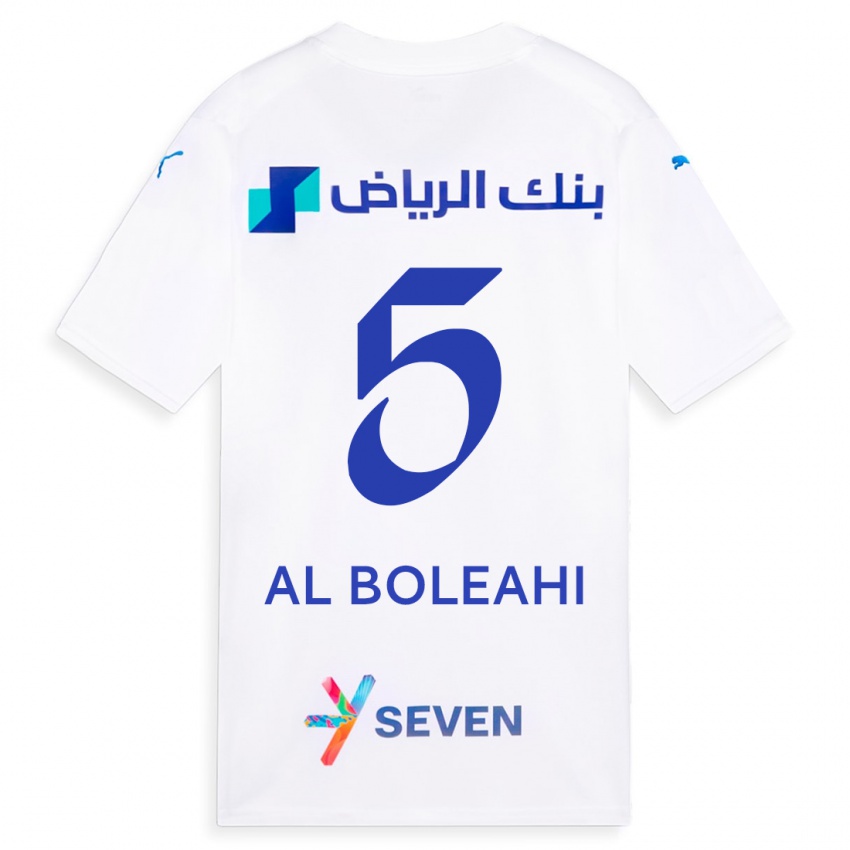 Hombre Camiseta Ali Al-Boleahi #5 Blanco 2ª Equipación 2023/24 La Camisa Chile