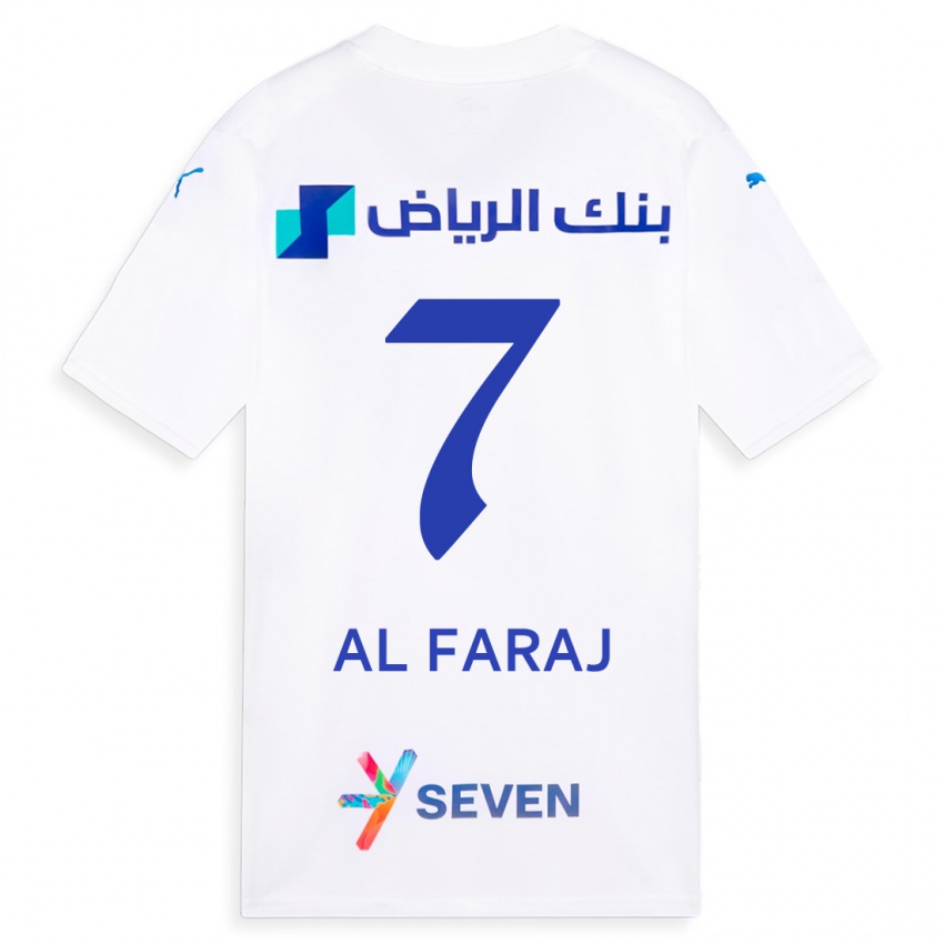 Hombre Camiseta Salman Al-Faraj #7 Blanco 2ª Equipación 2023/24 La Camisa Chile