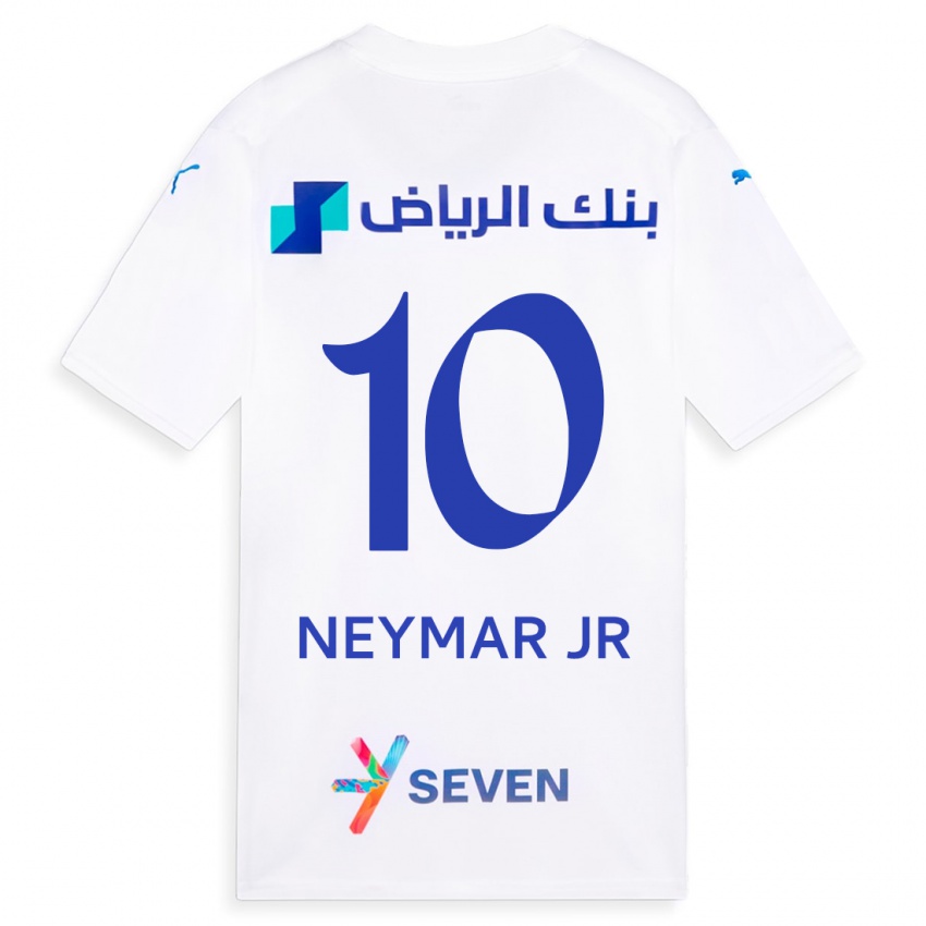 Hombre Camiseta Neymar #10 Blanco 2ª Equipación 2023/24 La Camisa Chile
