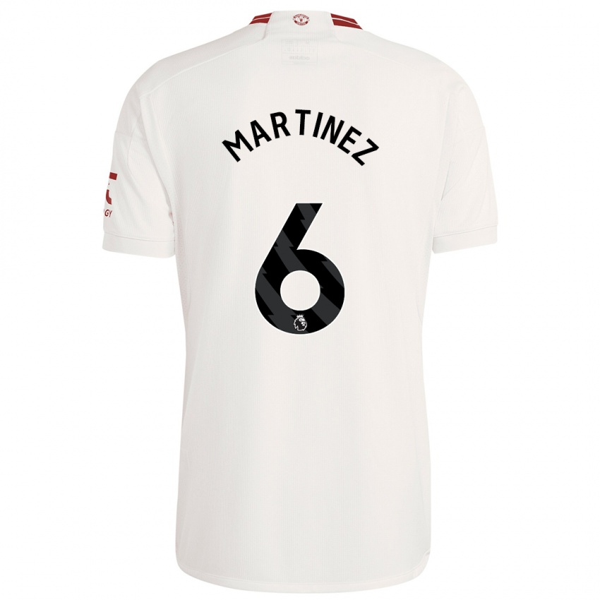 Hombre Camiseta Lisandro Martinez #6 Blanco Equipación Tercera 2023/24 La Camisa Chile