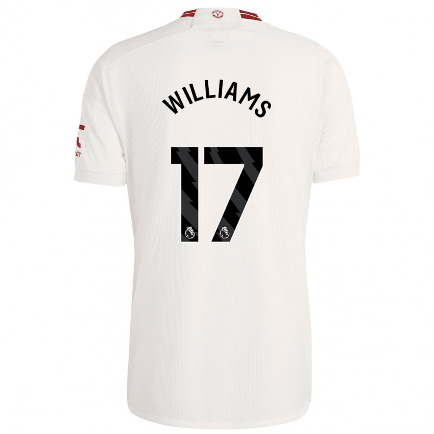 Hombre Camiseta Rachel Williams #17 Blanco Equipación Tercera 2023/24 La Camisa Chile